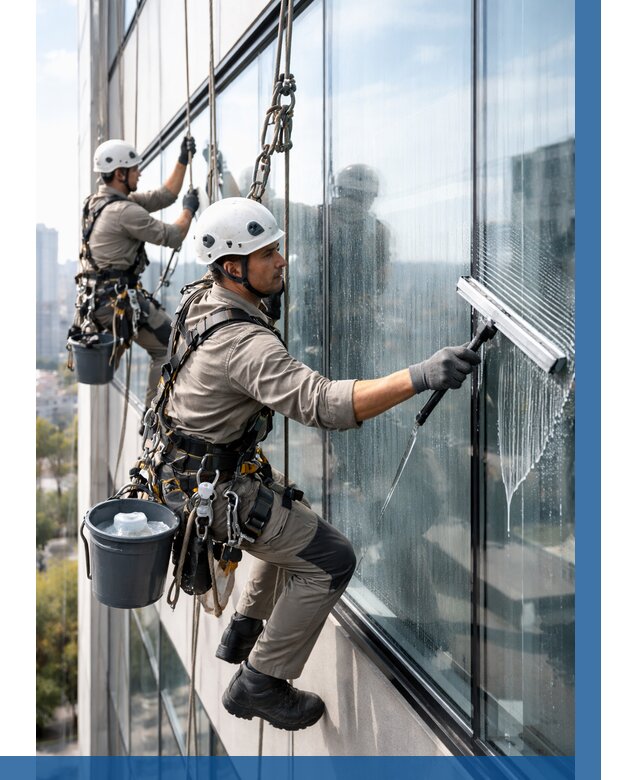 Мойка окон альпинистами в Туймазы от 4586 р. | ВЫСОТНИК-Тмз