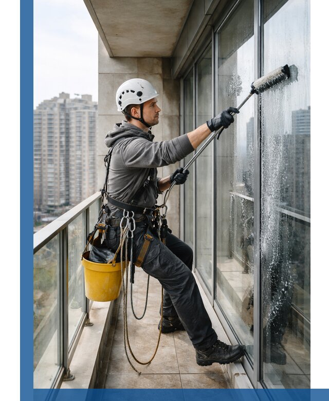 Профессиональная мойка балконного остекления в Туймазы