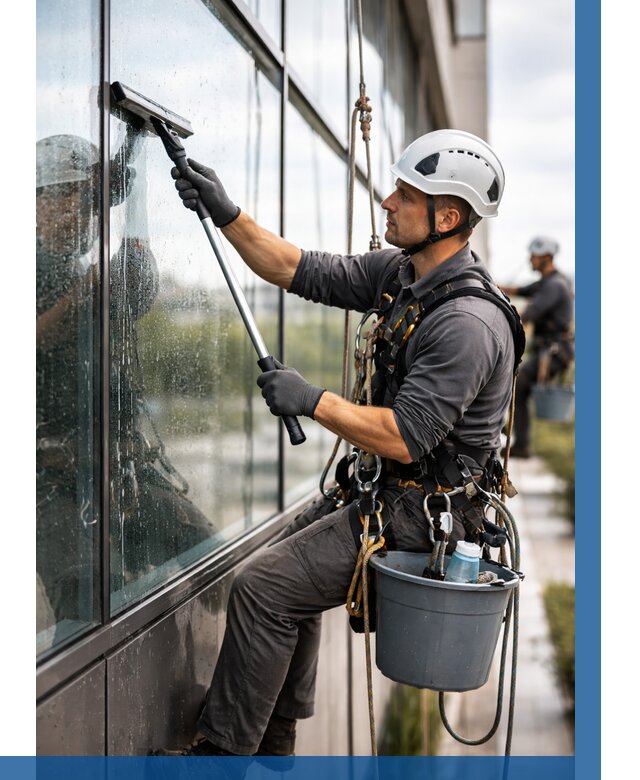 Мойка стеклянных фасадов в Туймазы от 204 р. | ВЫСОТНИК-Тмз