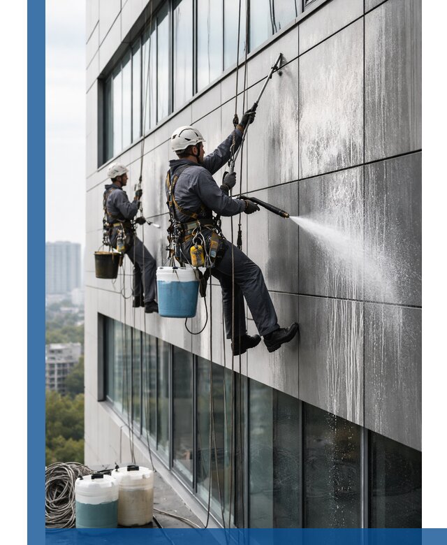 Профессиональная мойка вентилируемых фасадов в Туймазы