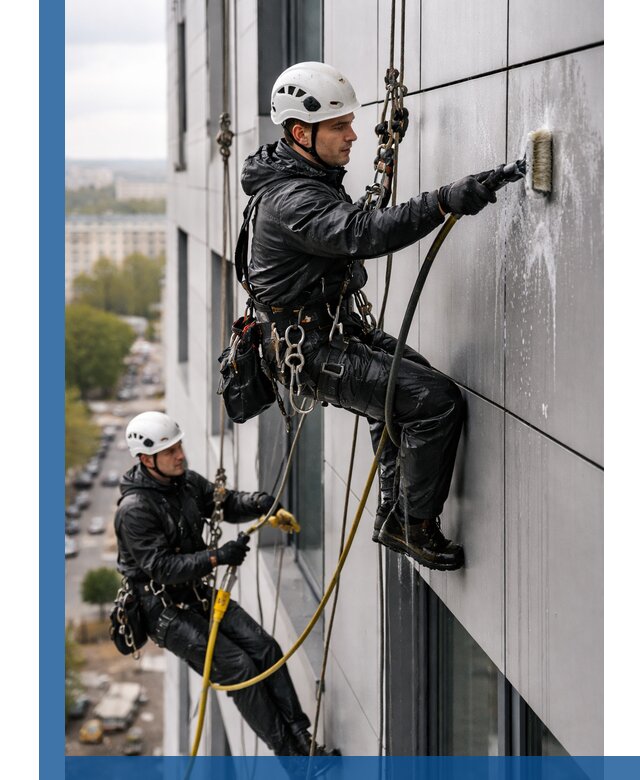 Профессиональная мойка фасада из композита в Туймазы