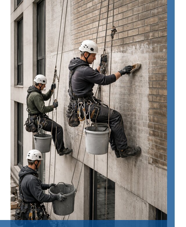 Удаление высолов с фасада в Туймазы от 255 р. | ВЫСОТНИК-Тмз