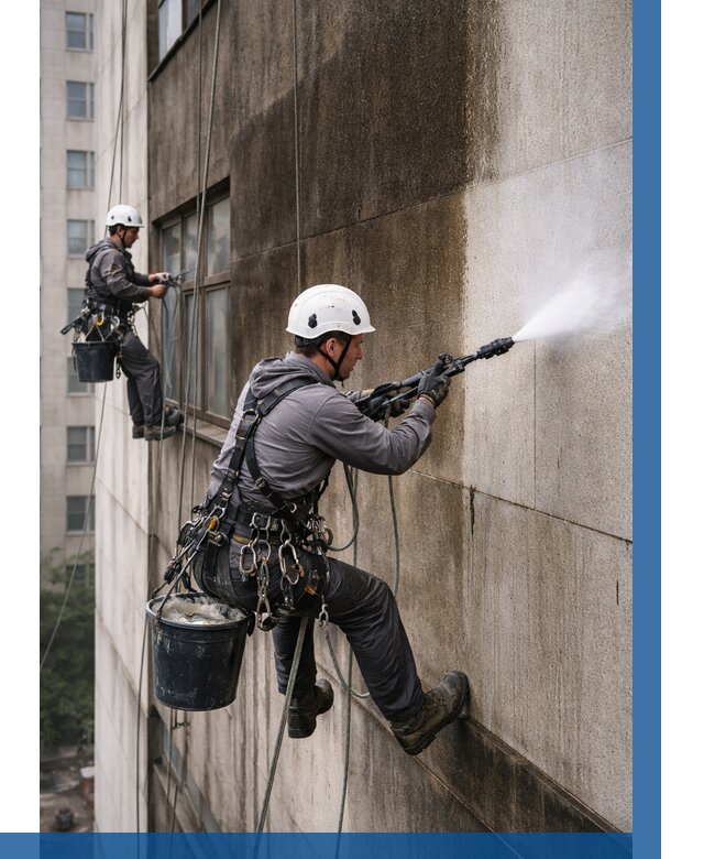 Очистка фасада от копоти в Туймазы от 255 р. | ВЫСОТНИК-Тмз