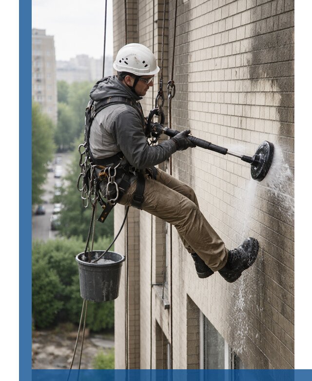 Очистка фасада от копоти в Туймазы профессионально и безопасно