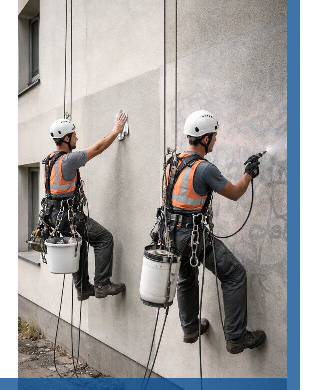 Антиграффити покрытие фасада в Туймазы от 611 р. | ВЫСОТНИК-Тмз