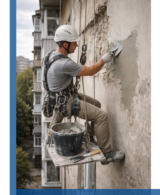 Восстановление фасадной штукатурки в Туймазы с гарантией качества