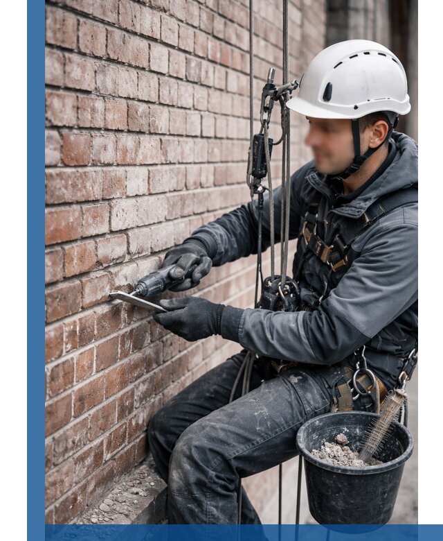 Расшивка кирпичных швов фасадов и стен, ремонт в Туймазы