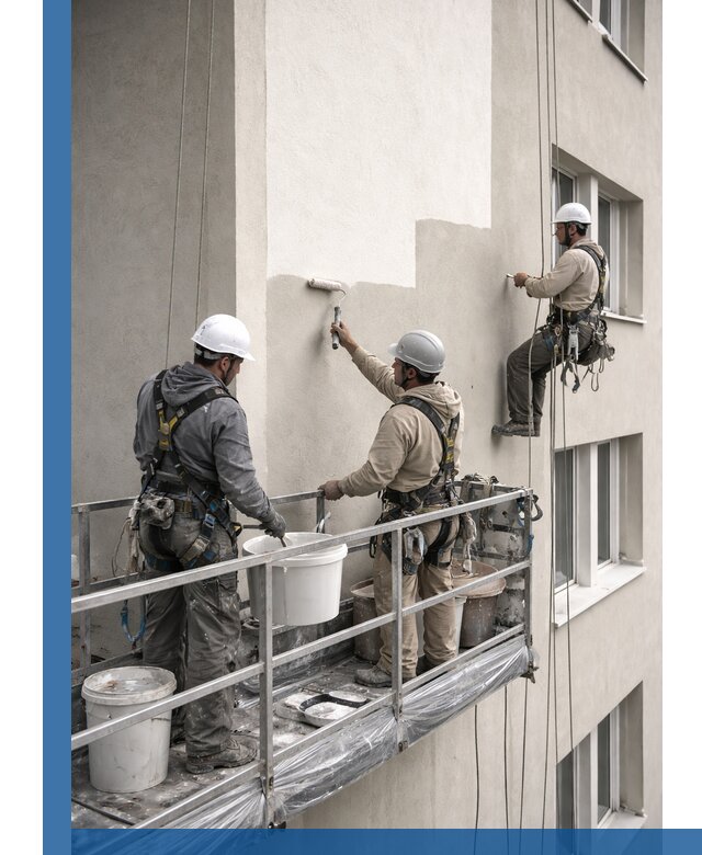 Покраска оштукатуренного фасада в Туймазы под ключ с гарантией