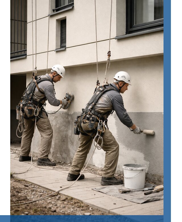 Окраска цоколя здания в Туймазы от 459 р. под ключ | ВЫСОТНИК-Тмз