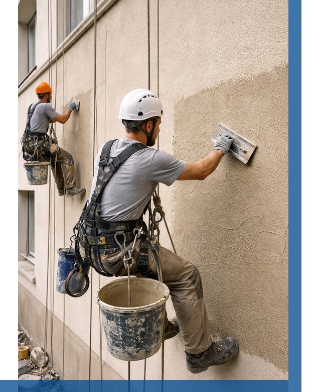 Декоративная штукатурка фасада в Туймазы от 1223 р. | ВЫСОТНИК-Тмз