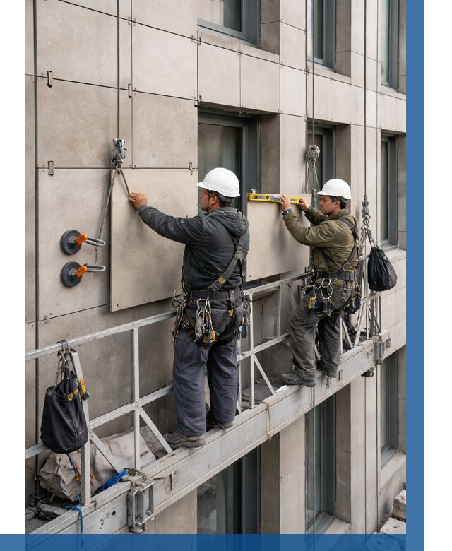 Монтаж керамогранита на фасад в Туймазы от 2548 р. | ВЫСОТНИК-Тмз