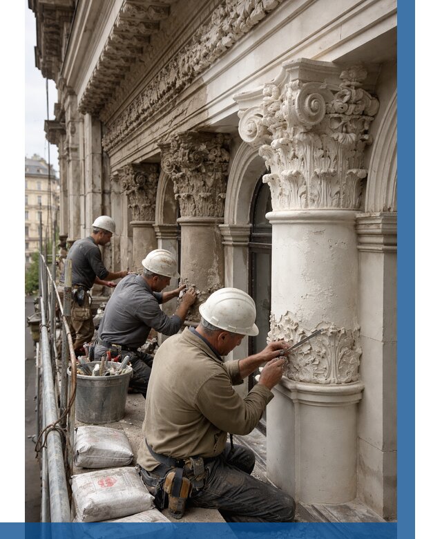 Реставрация фасадной лепнины в Туймазы от 2548 р. | ВЫСОТНИК-Тмз