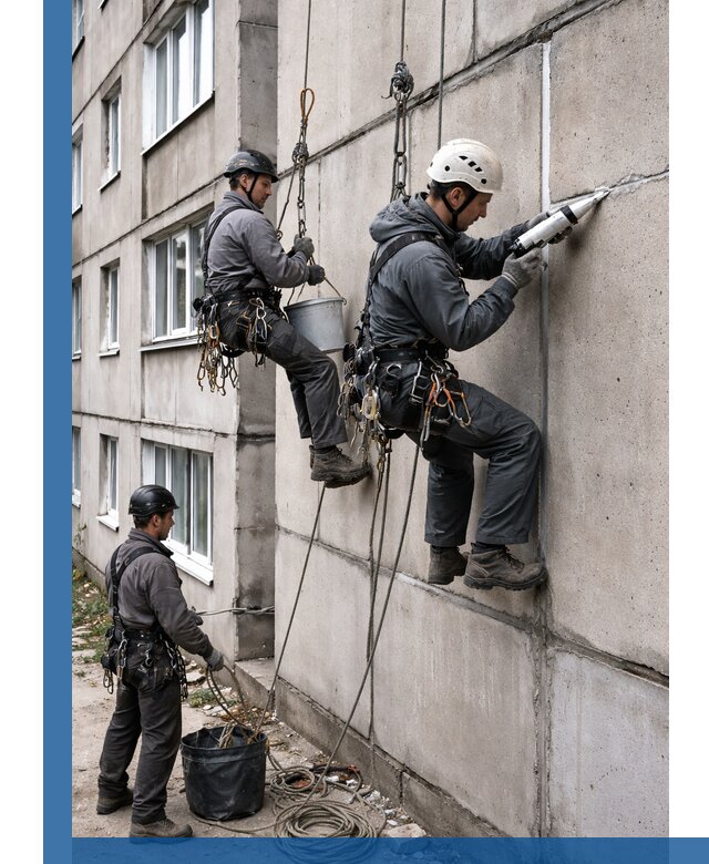 Герметизация межпанельных швов в Туймазы с гарантией герметичности