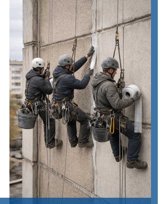 Ремонт межпанельных швов в Туймазы от 764 р. | ВЫСОТНИК-Тмз