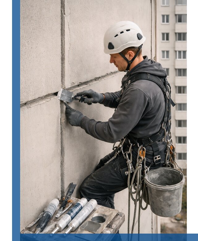 Ремонт межпанельных швов в Туймазы герметизация и восстановление
