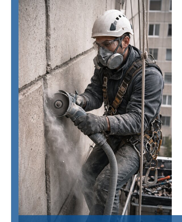 Штробление межпанельных швов в Туймазы качественно и быстро