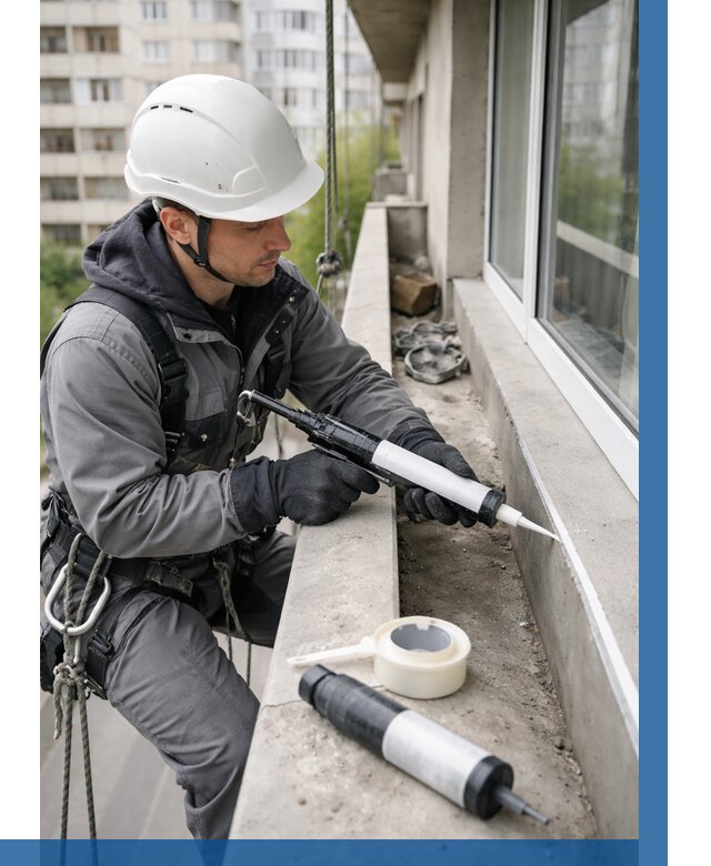 Герметизация швов лоджии в Туймазы от 4586 р. | ВЫСОТНИК-Тмз