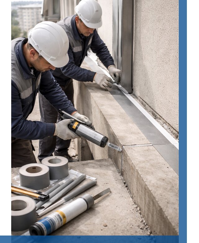 Герметизация примыкания балкона в Туймазы от 4586 р. | ВЫСОТНИК-Тмз