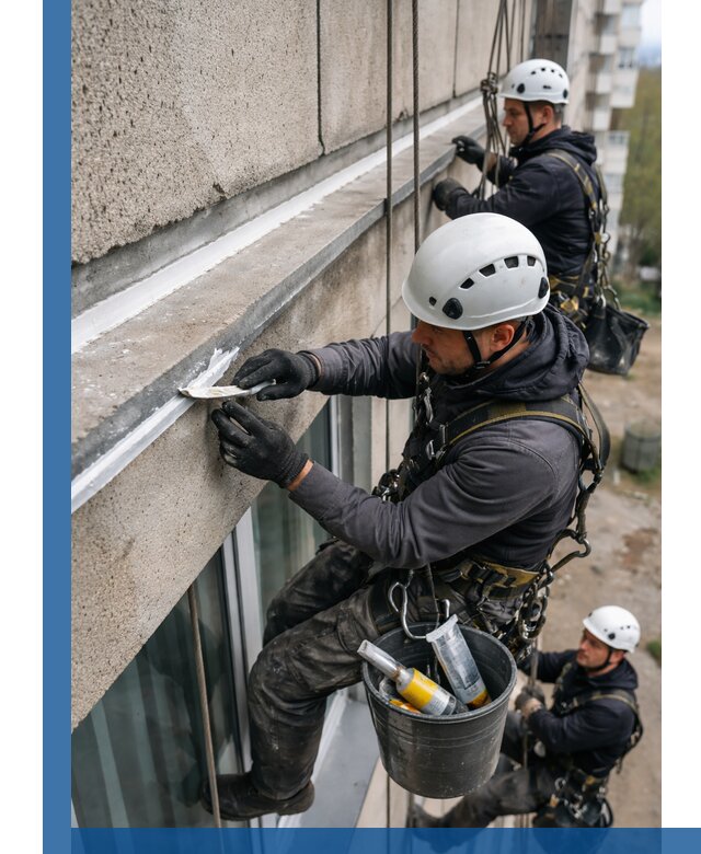 Герметизация примыкания балкона в Туймазы под ключ с гарантией