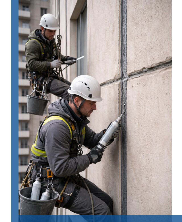 Герметизация деформационных швов фасада в Туймазы качественно