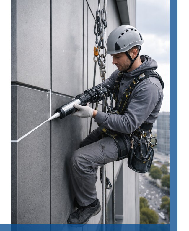 Герметизация стыков фасадных панелей в Туймазы от 6624 р.| ВЫСОТНИК-Тмз