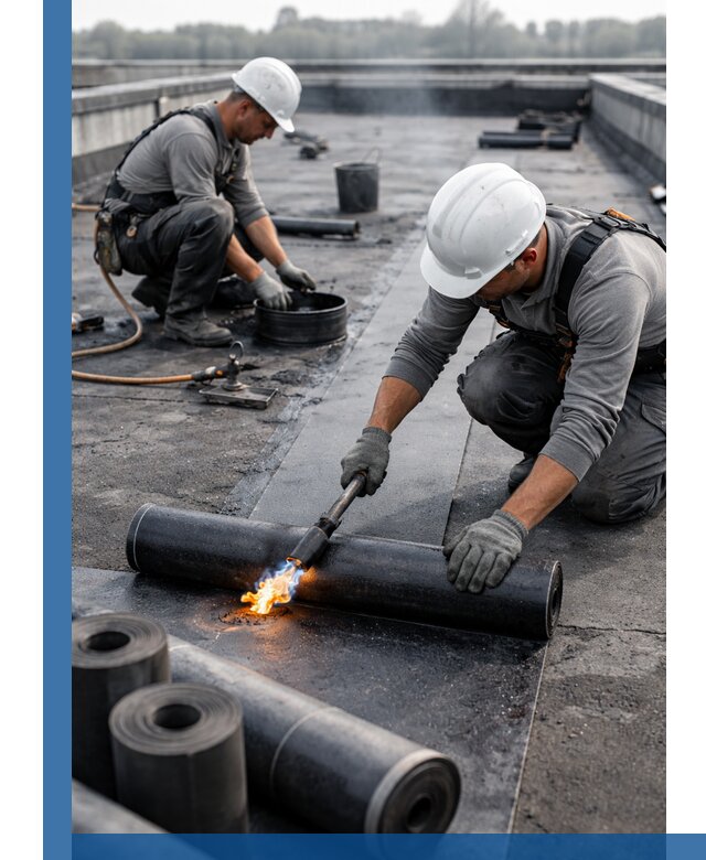 Ремонт рулонной кровли в Туймазы герметизация и восстановление