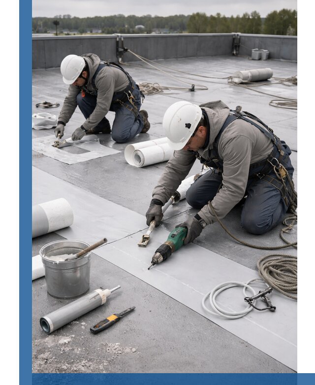 Ремонт мембранной кровли в Туймазы качественно и с гарантией