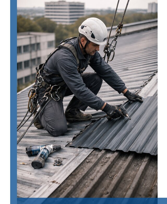 Ремонт профнастила на кровле в Туймазы, работы под ключ