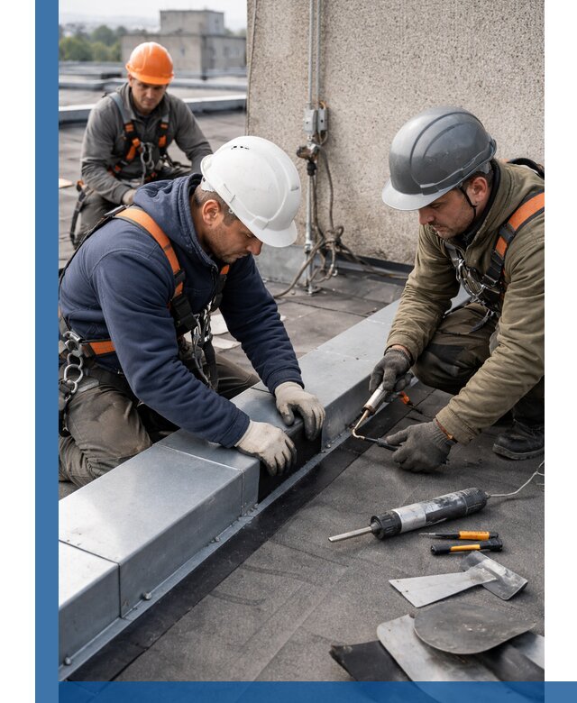 Ремонт кровельных примыканий в Туймазы профессионально