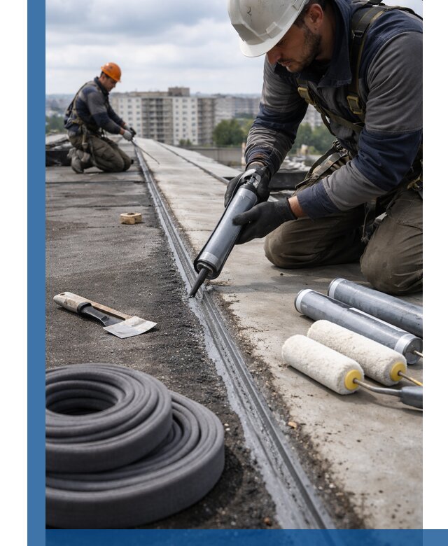 Герметизация швов кровли в Туймазы с гарантией герметичности