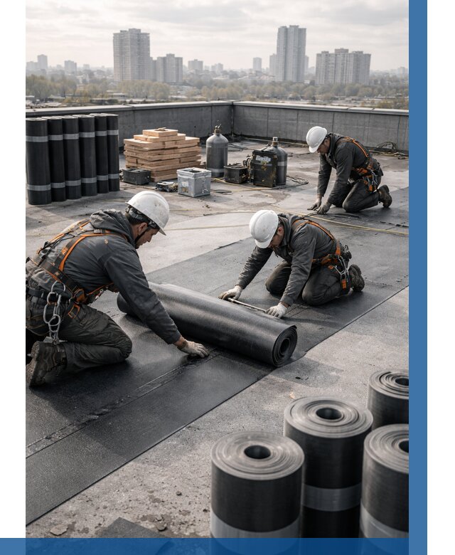 Монтаж мягкой кровли под ключ в Туймазы от 459 р. | ВЫСОТНИК-Тмз