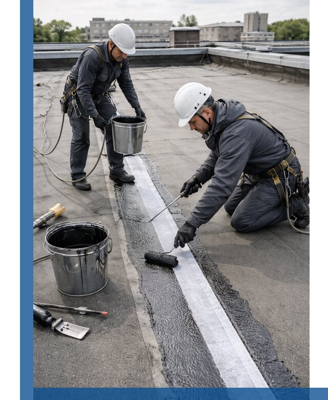 Гидроизоляция кровли мастикой в Туймазы надежная защита