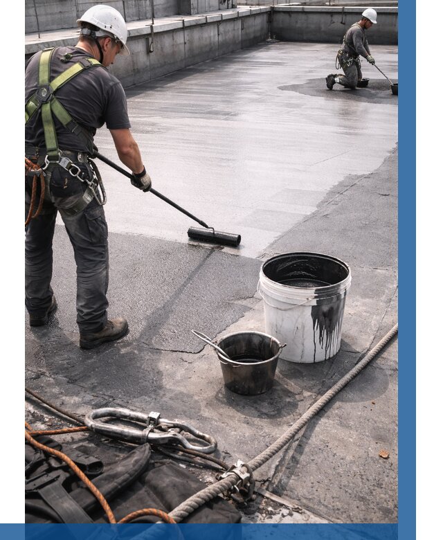 Гидроизоляция кровли жидкой резиной в Туймазы от 510 р. | ВЫСОТНИК-Тмз