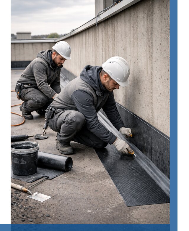 Гидроизоляция примыканий на кровле в Туймазы от 917 р. | ВЫСОТНИК-Тмз