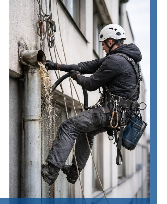 Прочистка водосточных труб в Туймазы от 3567 р. | ВЫСОТНИК-Тмз