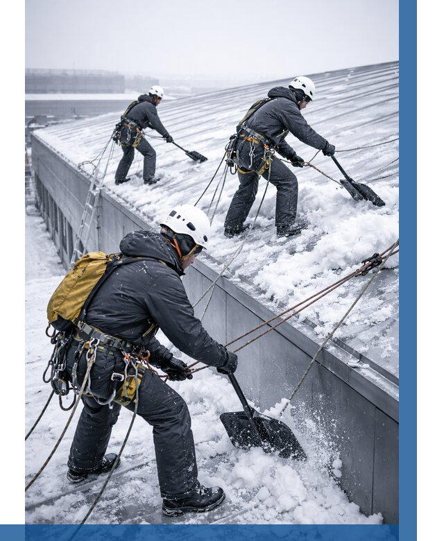 Очистка навесов от снега в Туймазы от 4586 р. | ВЫСОТНИК-Тмз