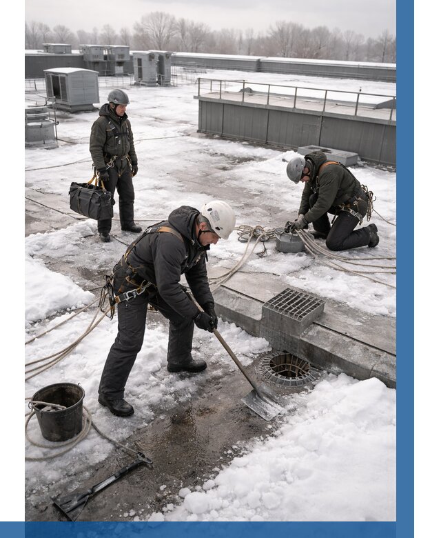 Абонентское обслуживание кровли зимой в Туймазы от 8152 р. | ВЫСОТНИК-Тмз