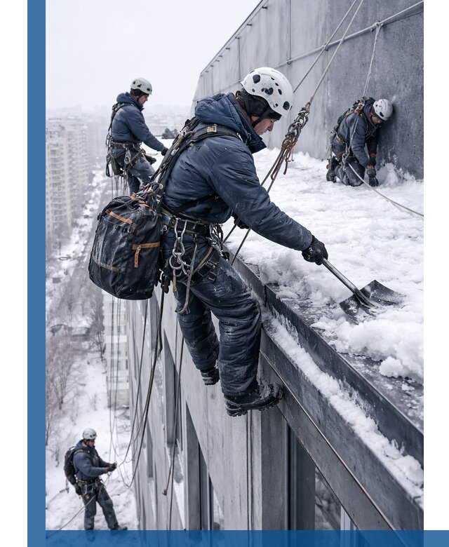 Абонентское обслуживание кровли зимой в Туймазы регулярный уход