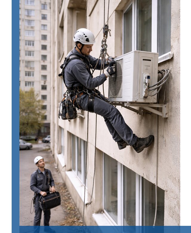 Демонтаж внешнего блока кондиционера в Туймазы профессионально