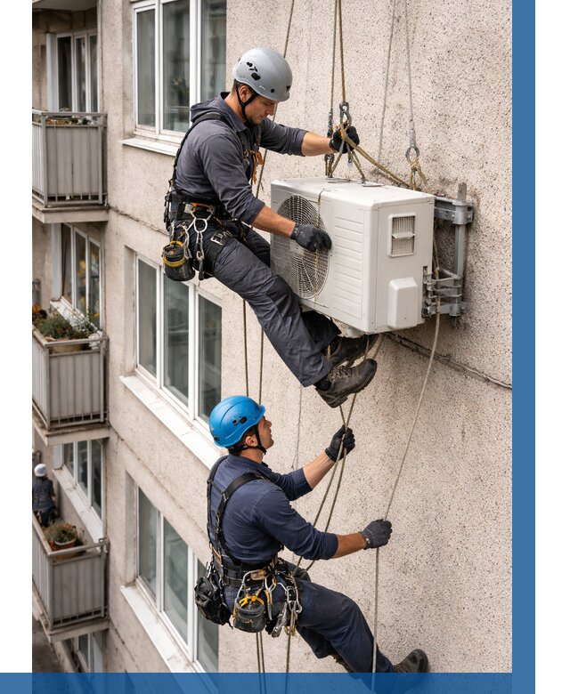 Перенос внешнего блока кондиционера в Туймазы от 9171 р.| ВЫСОТНИК-Тмз