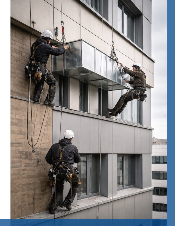 Монтаж воздуховодов на фасаде в Туймазы от 1529 р. | ВЫСОТНИК-Тмз