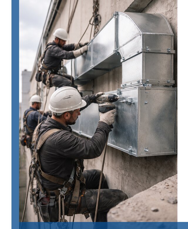 Профессиональный монтаж вентиляционных коробов в Туймазы под ключ