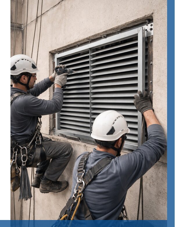 Монтаж вентиляционных решеток в Туймазы от 4586 р. | ВЫСОТНИК-Тмз