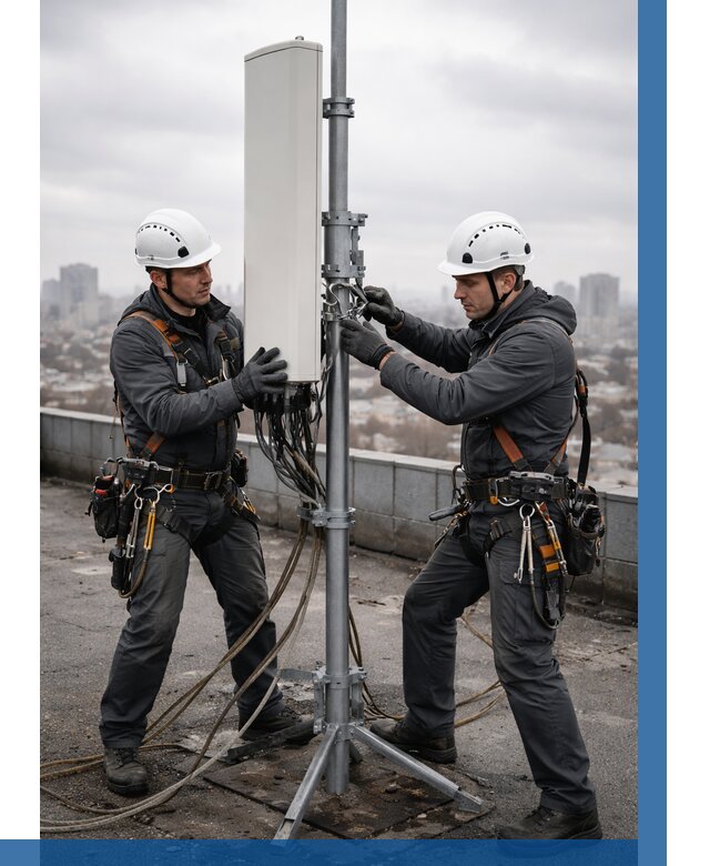 Монтаж антенн связи на крыше в Туймазы от 8662 р. | ВЫСОТНИК-Тмз