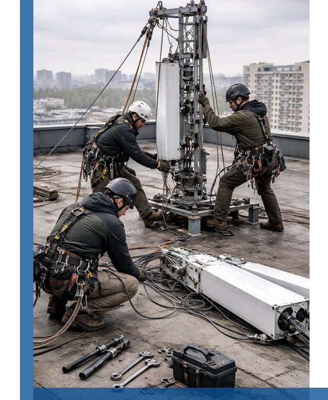 Демонтаж антенн на крыше зданий в Туймазы с гарантией