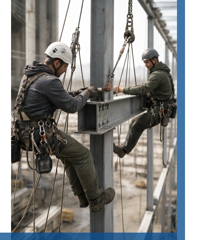 Монтаж металлоконструкций на высоте в Туймазы от 3567 р. | ВЫСОТНИК-Тмз