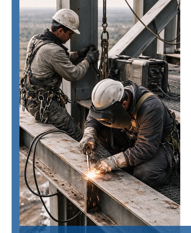 Высотные сварочные работы в Туймазы для промышленных объектов