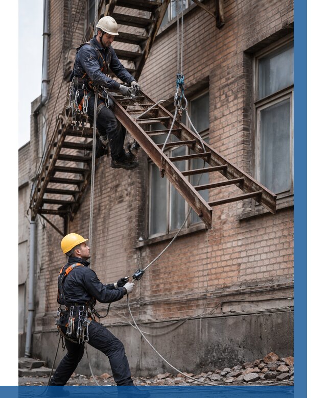 Демонтаж пожарной лестницы в Туймазы от 12228 р. | ВЫСОТНИК-Тмз