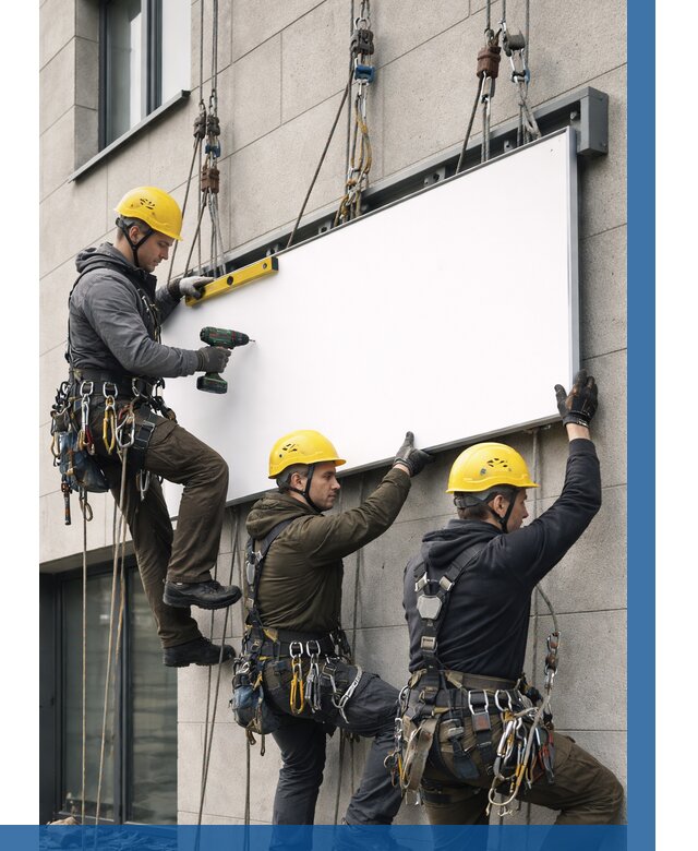 Монтаж рекламной вывески в Туймазы от 8152 р. | ВЫСОТНИК-Тмз