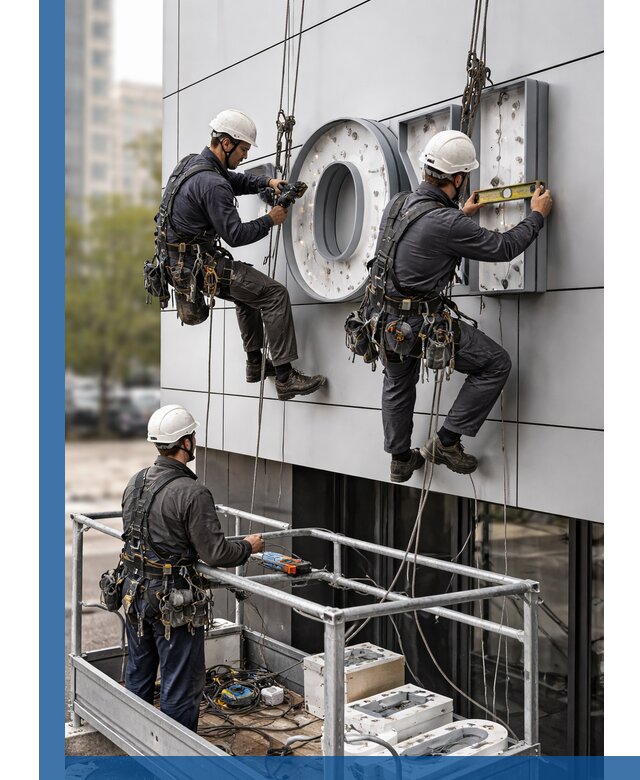 Профессиональный монтаж световых букв в Туймазы под ключ